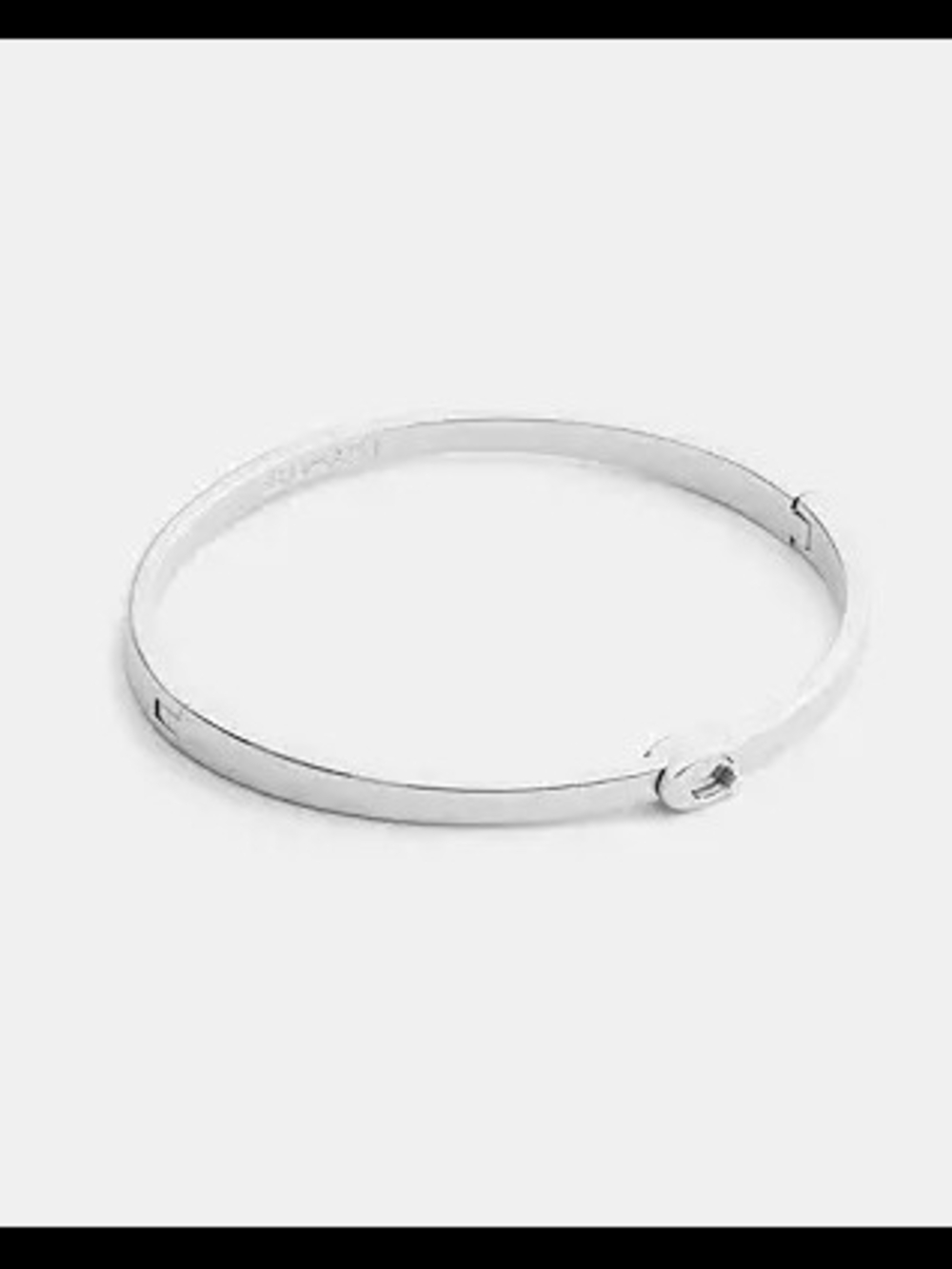 Coach Plated brass  Minimalist Hinge Bangle Bracelet
